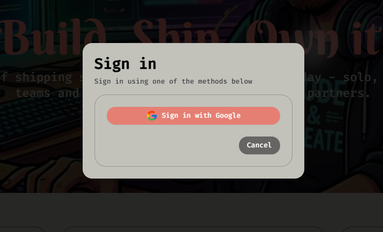 Google OAuth2 Sign in